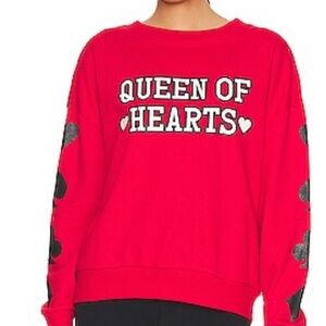 Beach Riot Red Queen of Hearts Sweatshirt